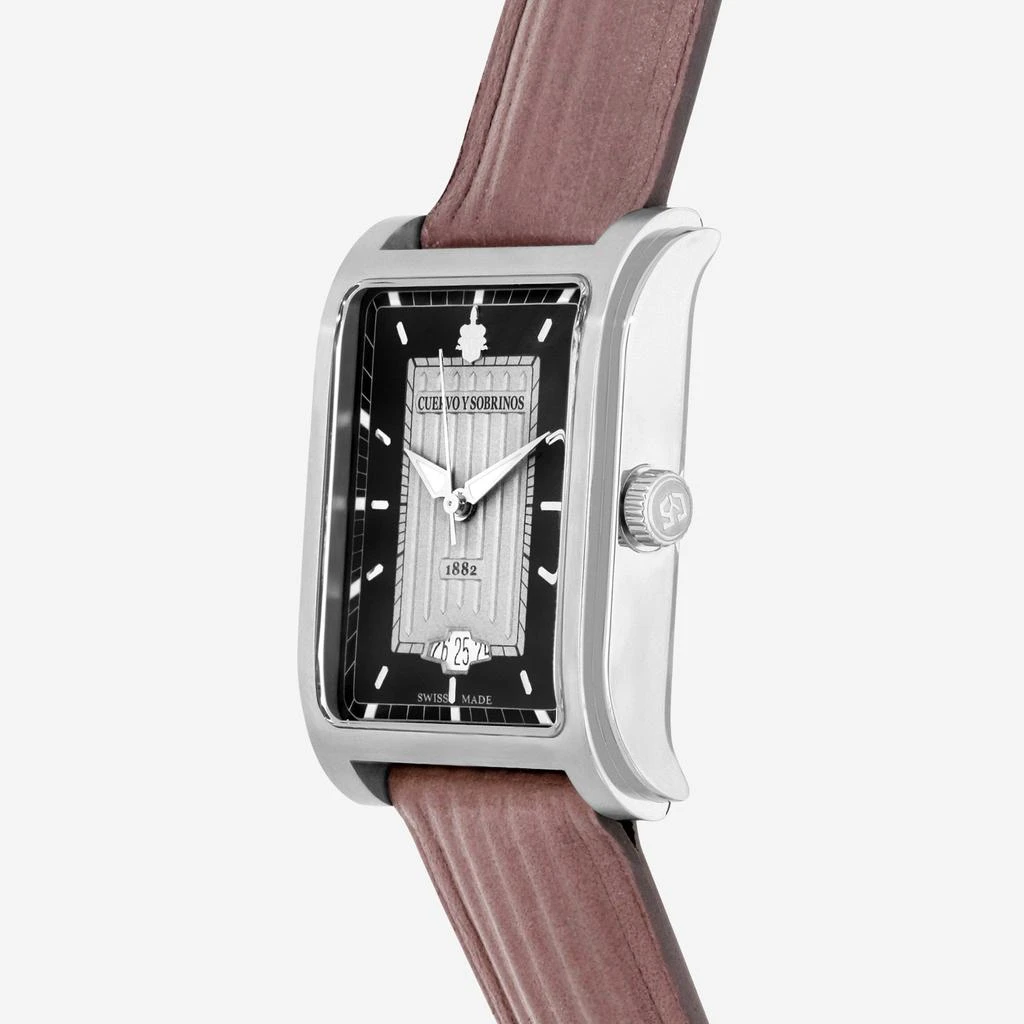 CUERVO Y SOBRINOS Cuervo Y Sobrinos Prominente Clasico Stainless Steel 32 x 43mm Automatic Unisex Watch 1015.1GN 2