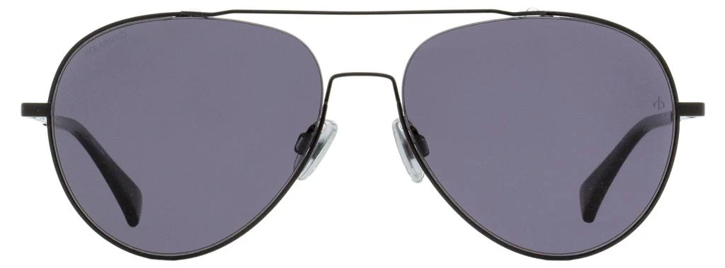 Rag & Bone Rag & Bone Unisex Polarized Sunglasses RNB1036GS 807M9 Black 58mm 2