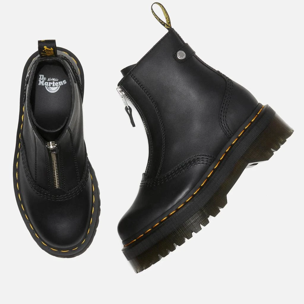 Dr. Martens Dr. Martens Jetta Zip Front Leather Boots 5
