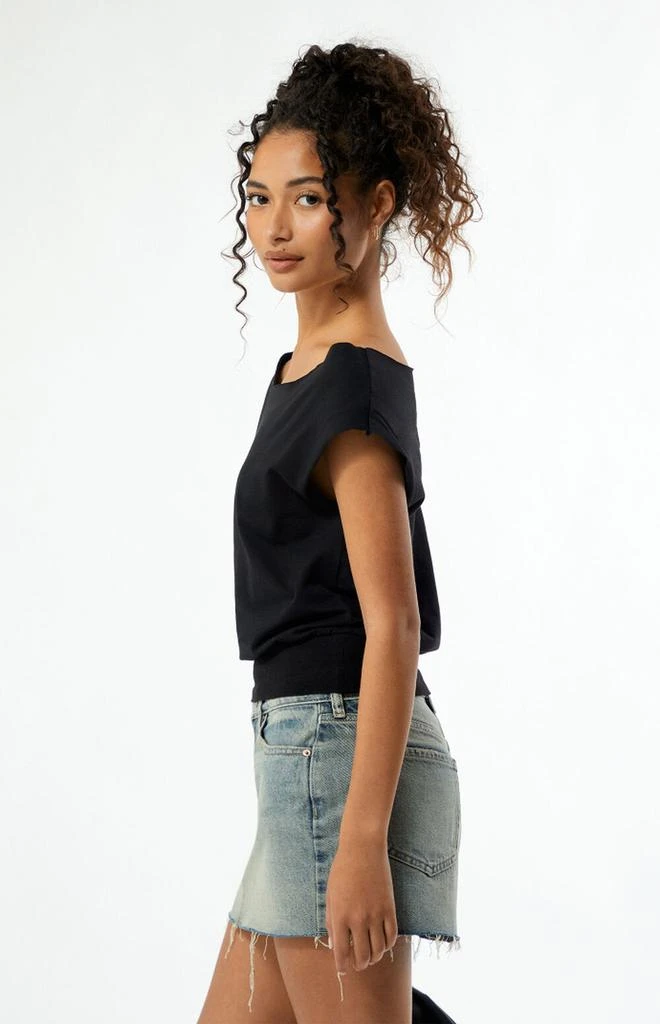 Est. PAC 1980 Sunday Off-The-Shoulder T-Shirt 2