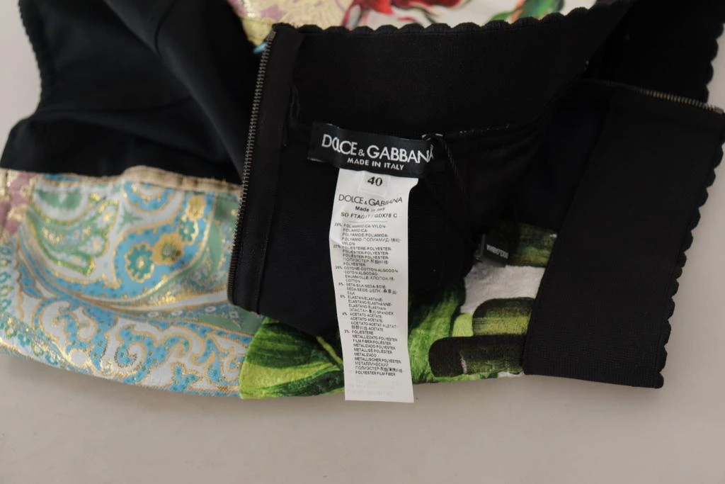 Dolce & Gabbana Dolce & Gabbana Multicolor Patchwork Jacquard Nylon Shorts 5