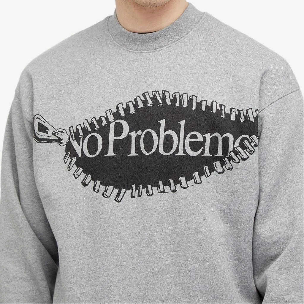 NoProblemo NoProblemo Zip Graphic Crew Sweat 5