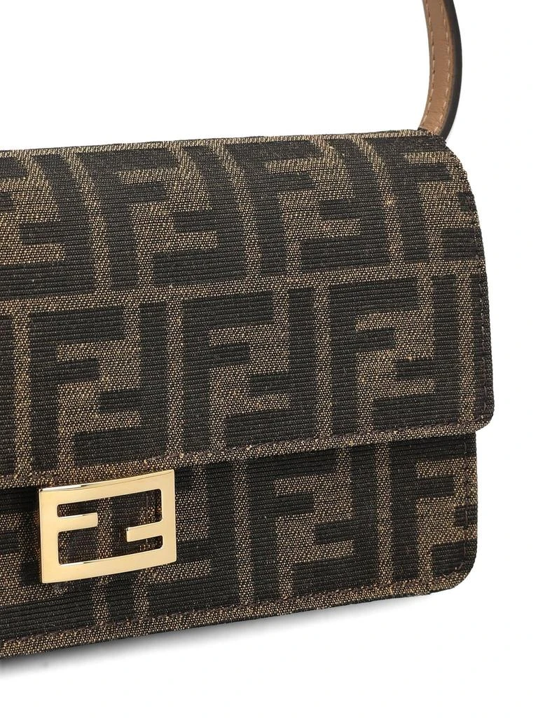 Fendi Fendi Baguette FF Jacquard Chain-Linked Wallet 4