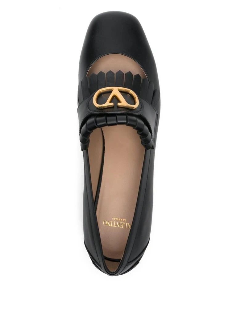 Valentino VLOGO SIGNATURE LEATHER LOAFERS 4