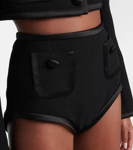 Dolce 
Gabbana High-rise wool and silk shorts 4