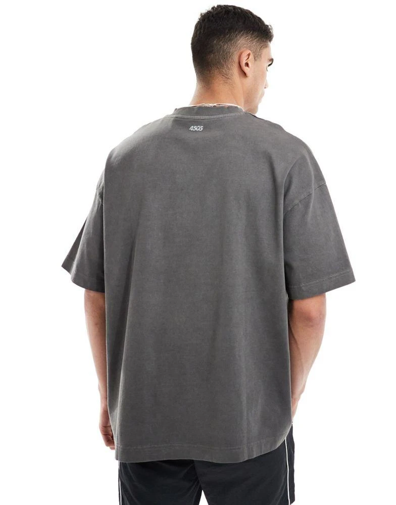 ASOS 4505 Icon heavyweight cotton oversized t-shirt with quick dry finish in black 2