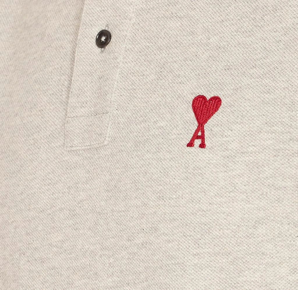 AMI AMI Paris Ami de Coeur Logo Embroidered Polo Shirt 3
