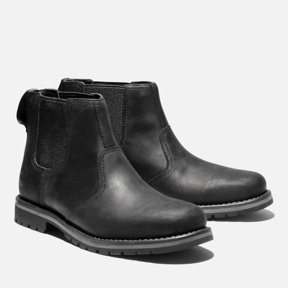 Timberland TIMBERLAND MEN'S LARCHMONT LEATHER CHELSEA BOOTS - BLACK 2