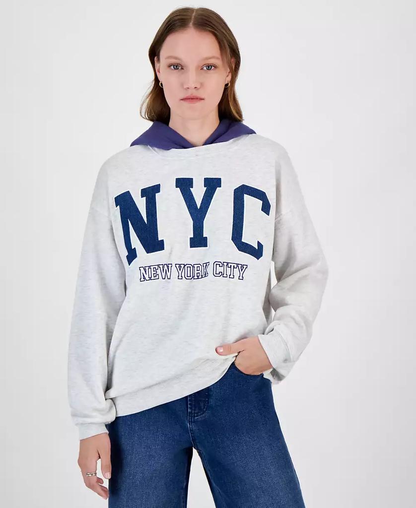 Ultra Flirt Juniors' Pullover Two-Tone Hoodie