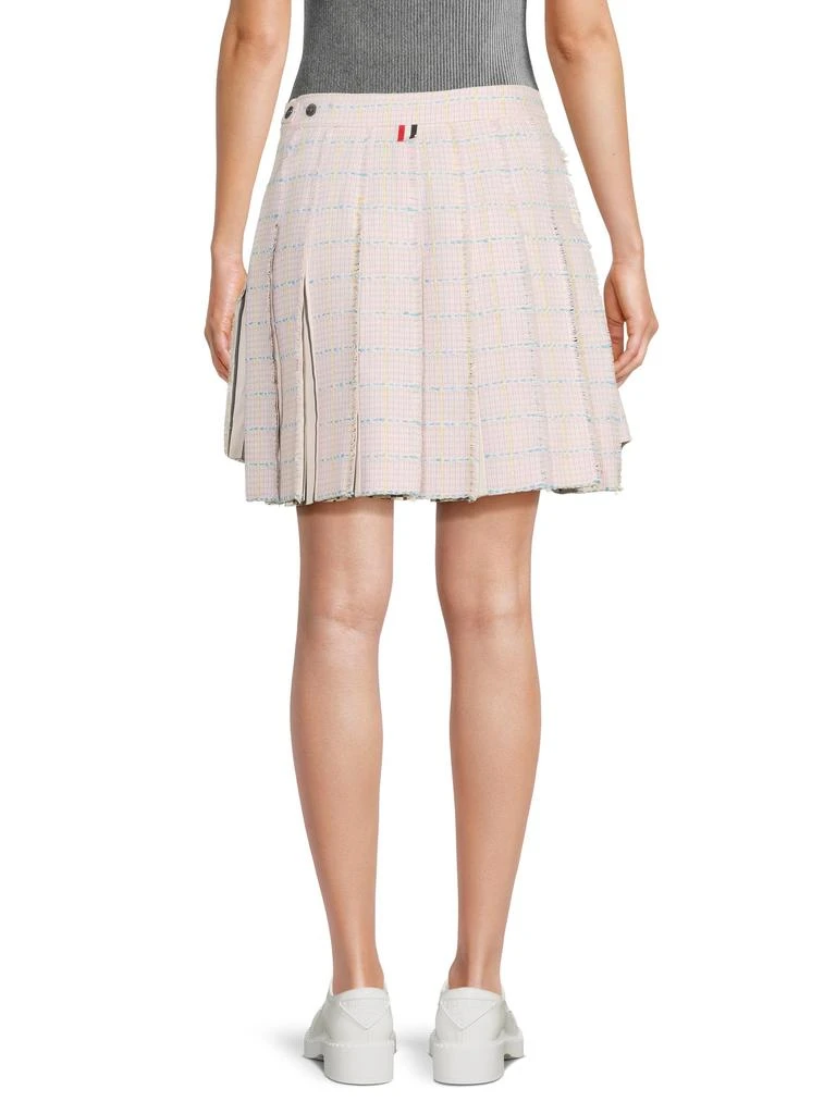 Thom Browne ​Combo Pleated Dropped Back Miniskirt 2