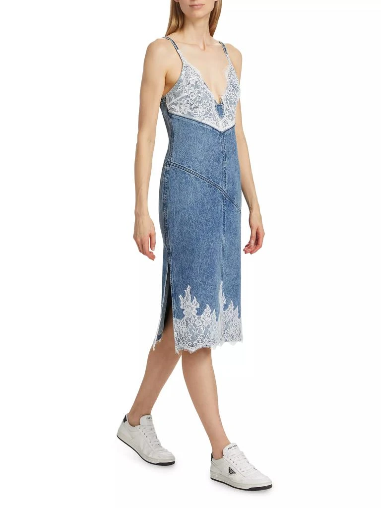 3.1 Phillip Lim Lace-Embellished Denim Midi-Dress 2