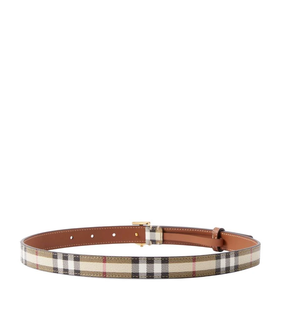 Burberry Leather Check TB Belt 3