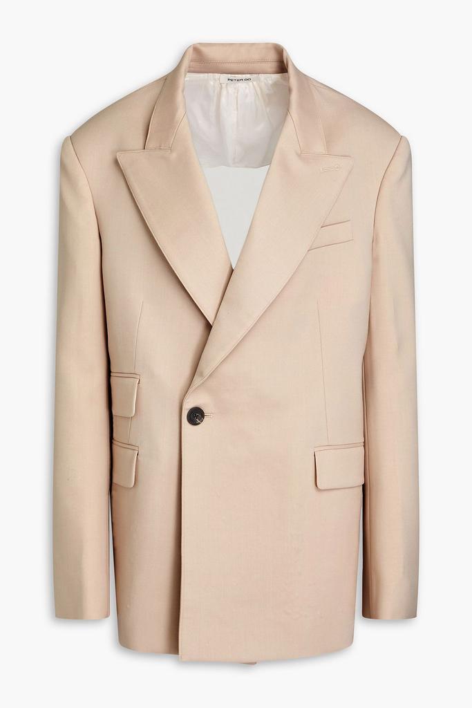 Peter Do Double-breasted cutout twill blazer