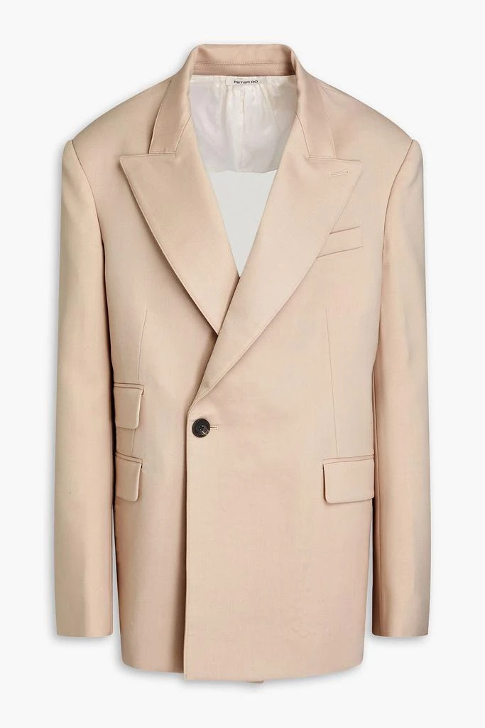 PETER DO Double-breasted cutout twill blazer 1