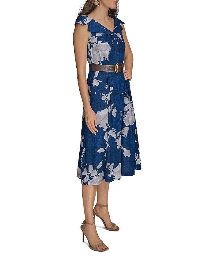 Donna Karan Envelope Collar Midi Dress 3