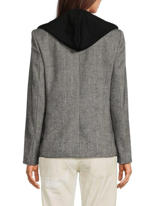 DKNY Herringbone Hooded Jacket 2