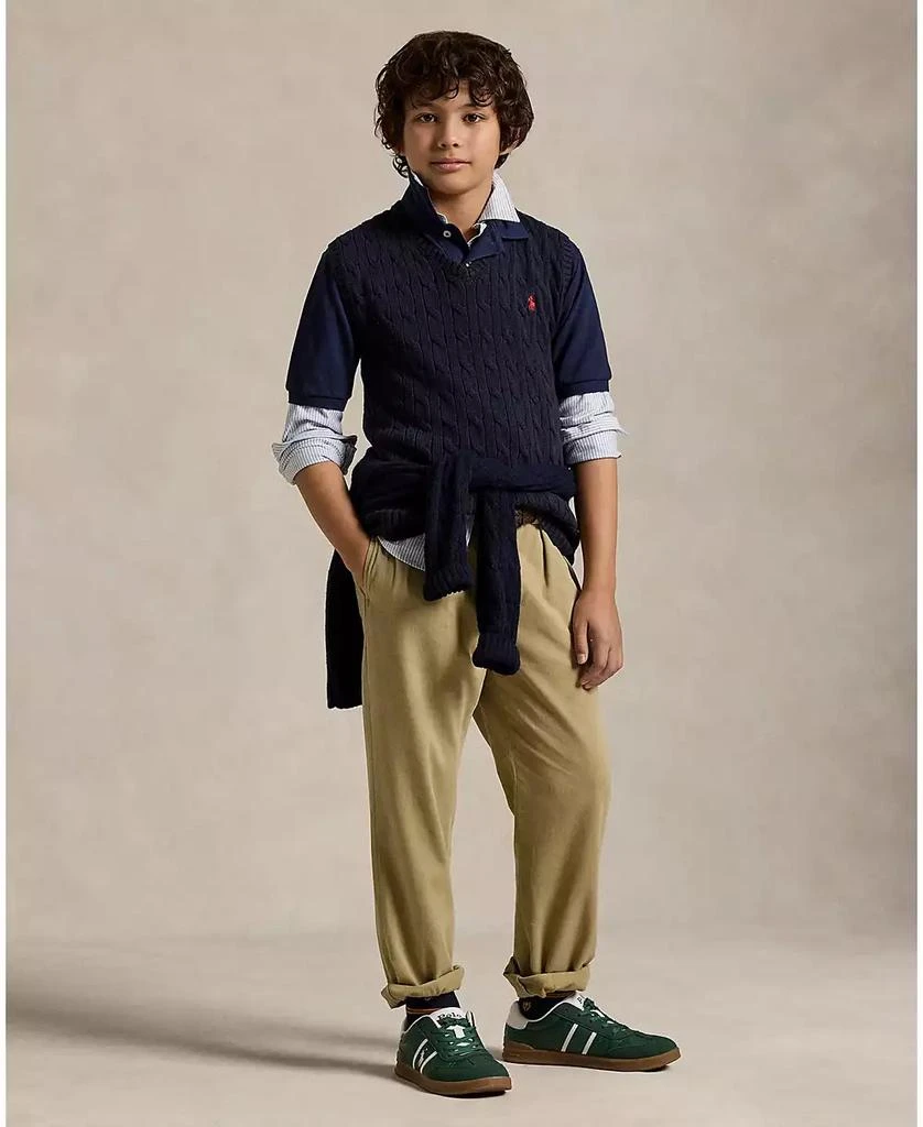 Ralph Lauren Big Boys Cable- Knit Sweater Vest 6