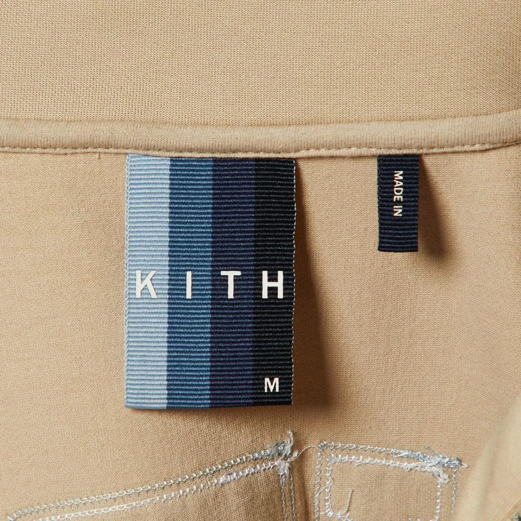 Kith Kith Beige Logo Applique Detail Jersey Zip Front Jacket M 4