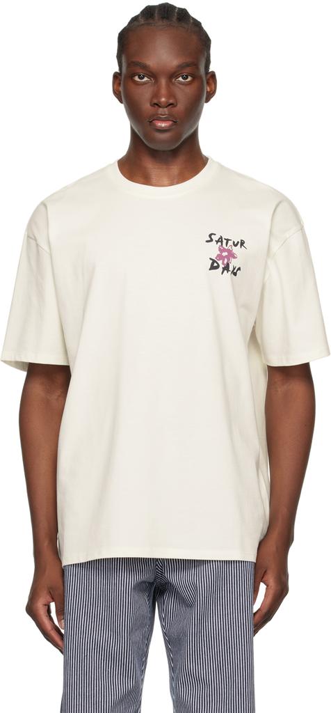 Saturdays NYC Off-White Flower T-Shirt