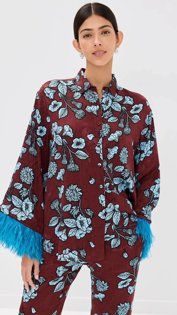 Borgo de Nor Nesse Top With Feathers 1