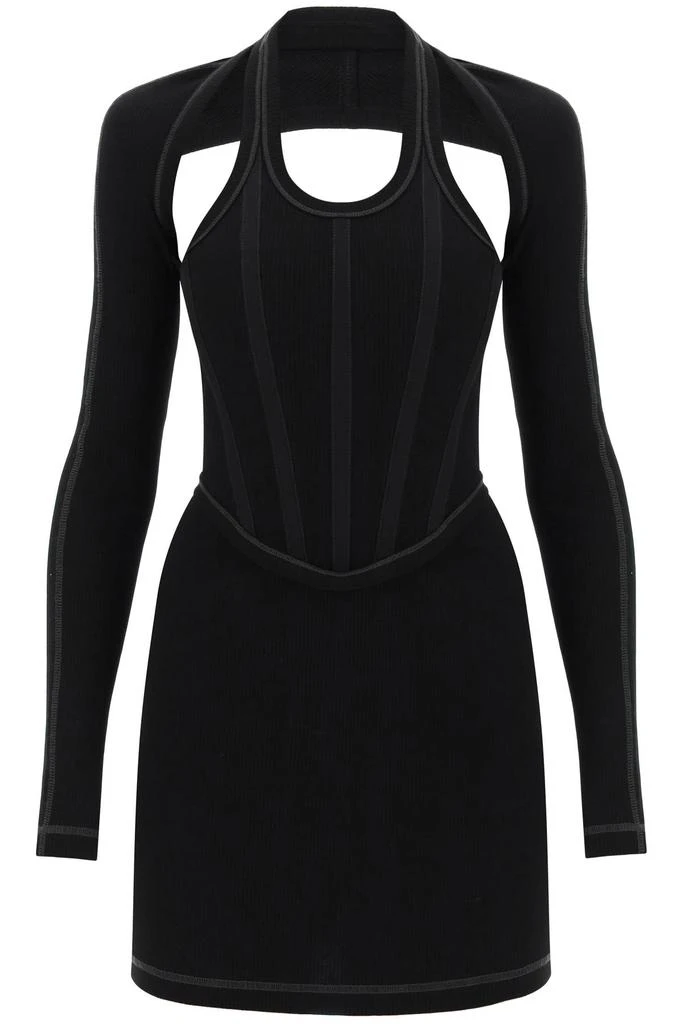 DION LEE modular corset minidress in cotton rib 1