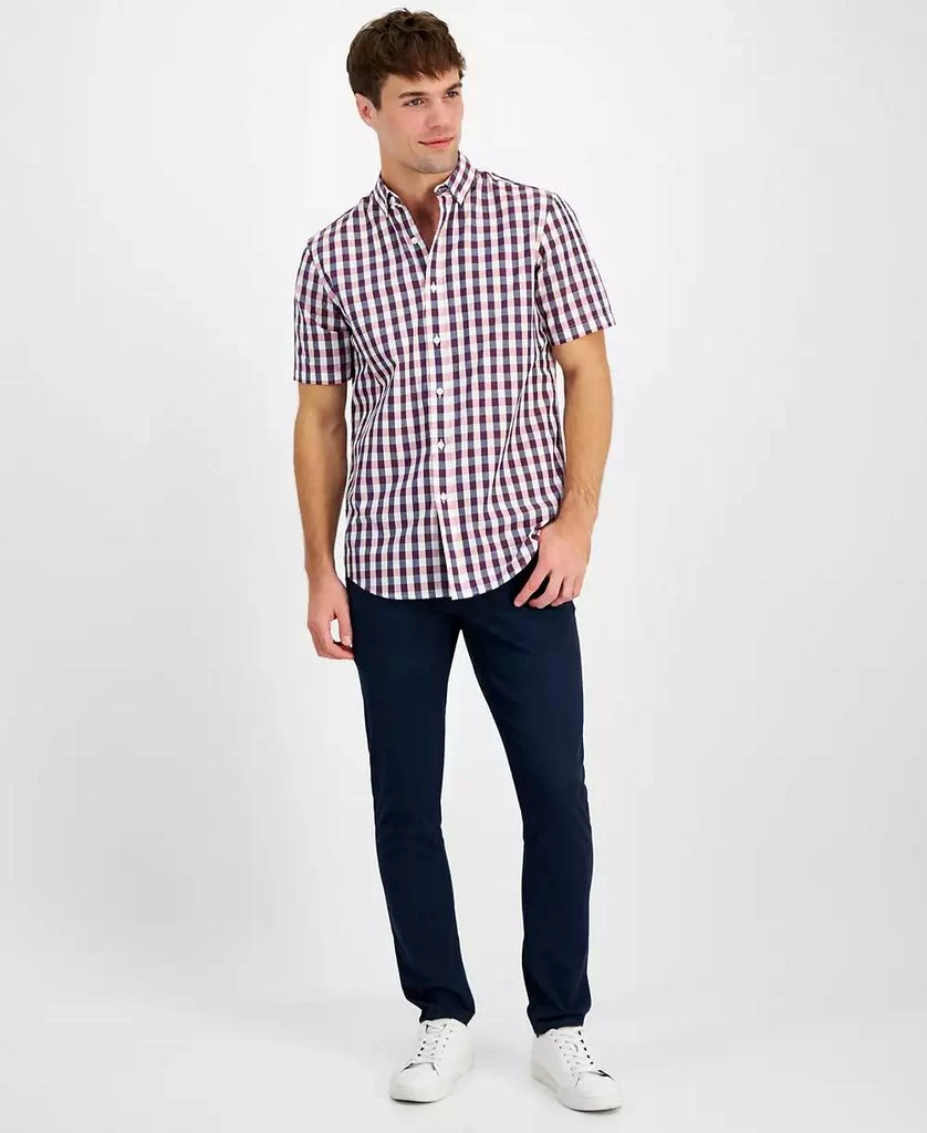 Club Room Men's Gin Regular-Fit Plaid Button-Down Shirt, Created for Macy's 5