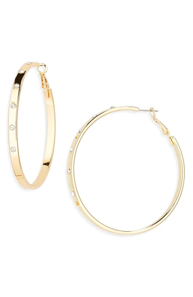 Panacea Cubic Zirconia Hoop Earrings