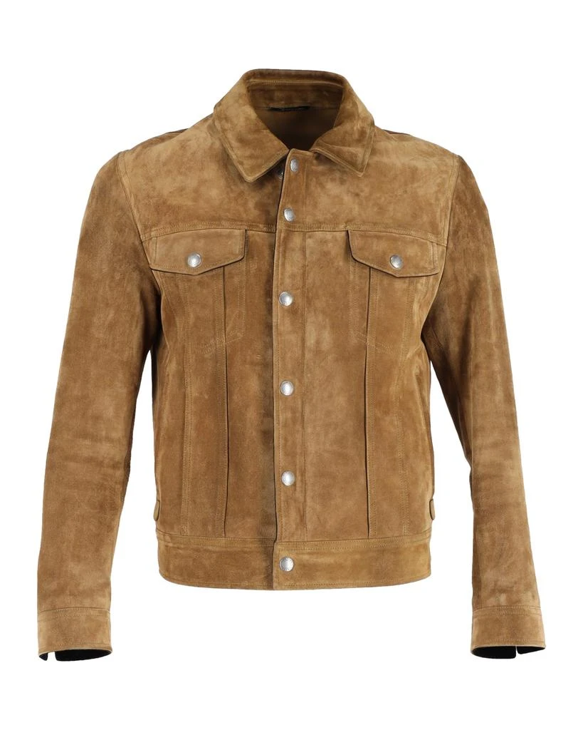 Tom Ford Trucker Jacket in Brown Suede 1