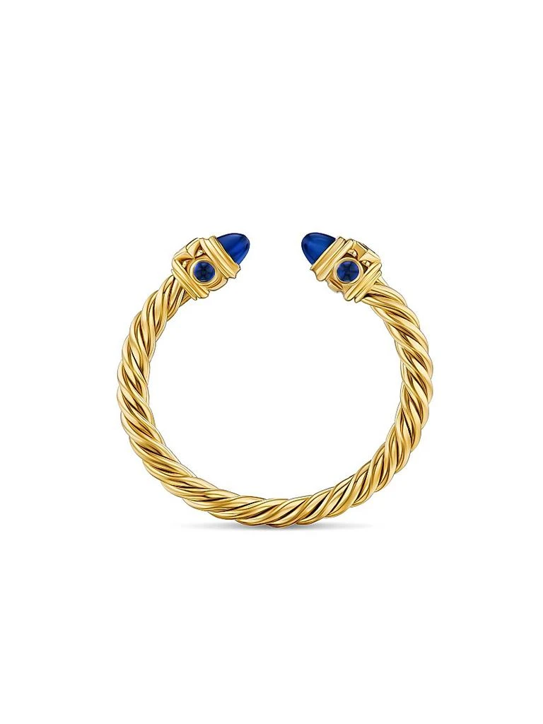 David Yurman Renaissance Open Ring in 18K Gold With Gemstones 5