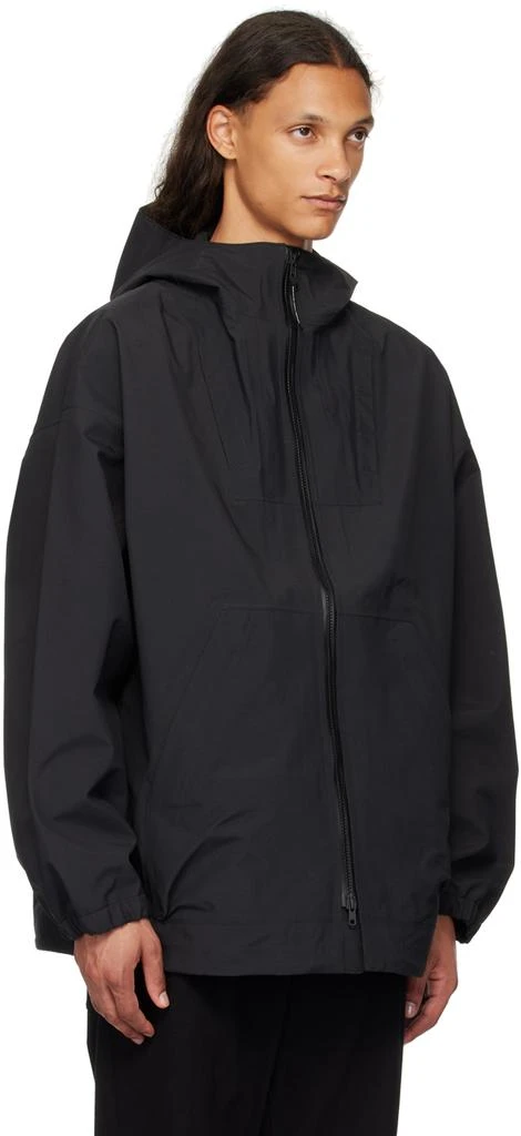 Y-3 Black Hooded Rain Jacket 2