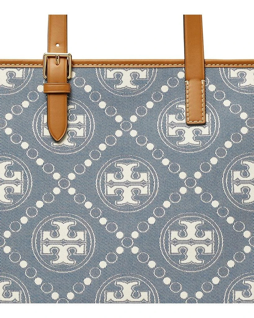 Tory Burch Small T Monogram Denim Tote 7