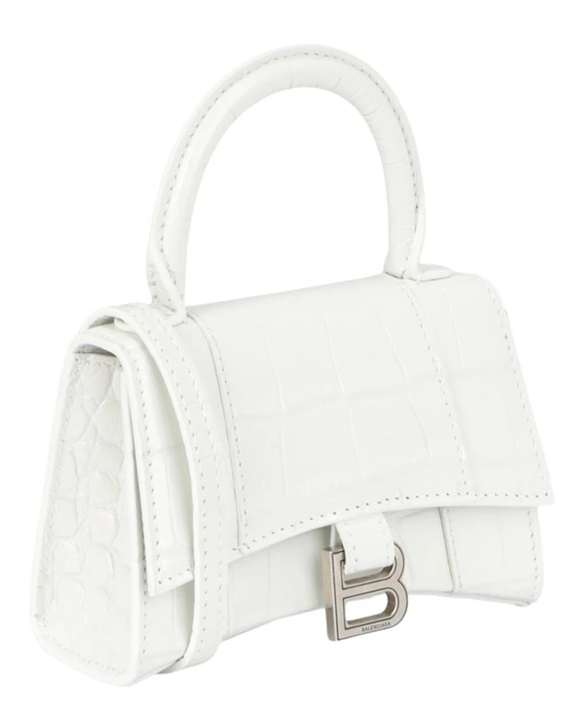 Balenciaga Hourglass Xs Crocodile Embossed Top Handle Bag 2