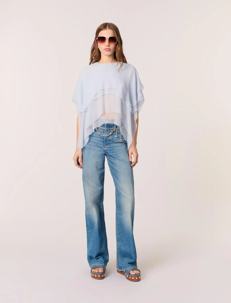 Maje Maje Woman's viscose Ruffled chiffon top for Spring/Summer 1