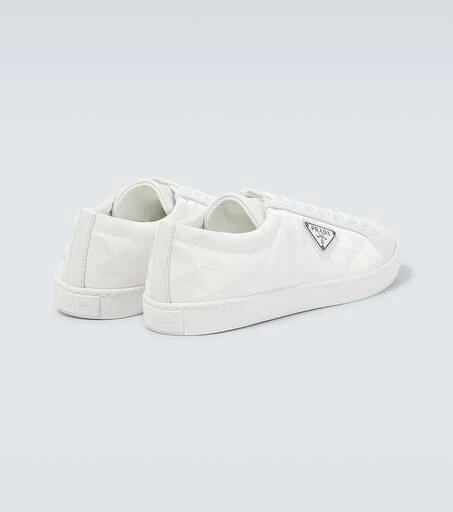 Prada Logo leather-trimmed sneakers 6