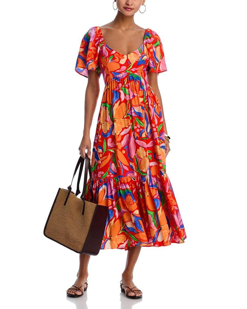 AQUA Oversized Floral Dress - Exclusive 3