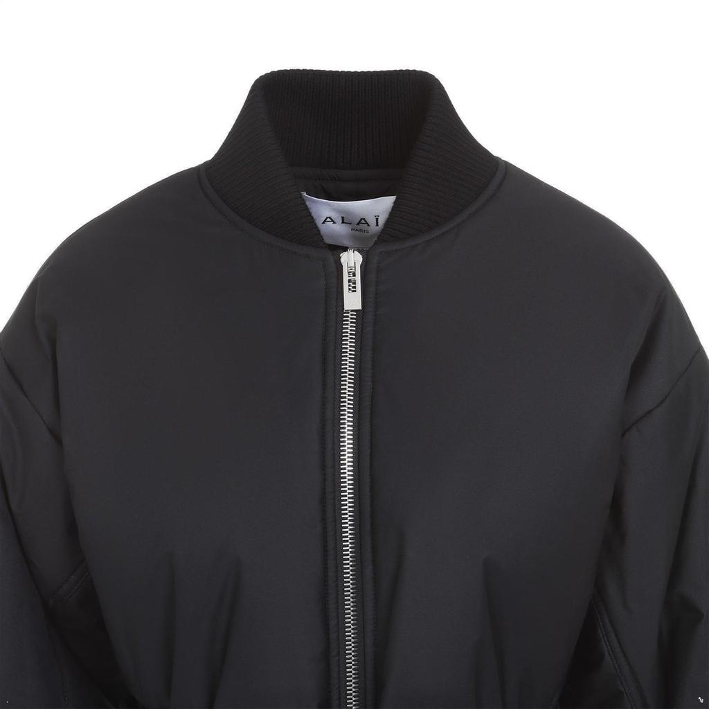 Alaïa Alaïa Zip-Up Belted Bomber Jacket - Jackets - Save
