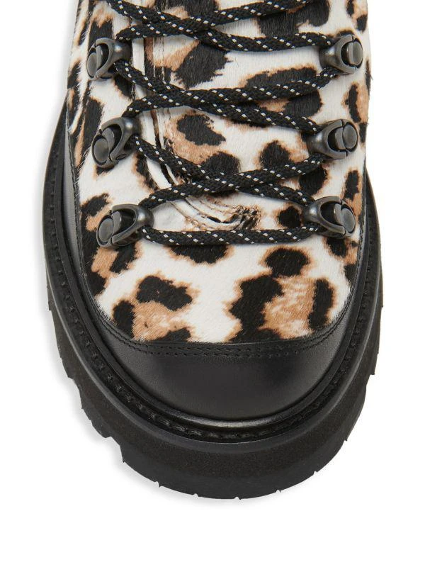 Moncler Peka Trek Leopard Calf Hair Hiking Boots 4