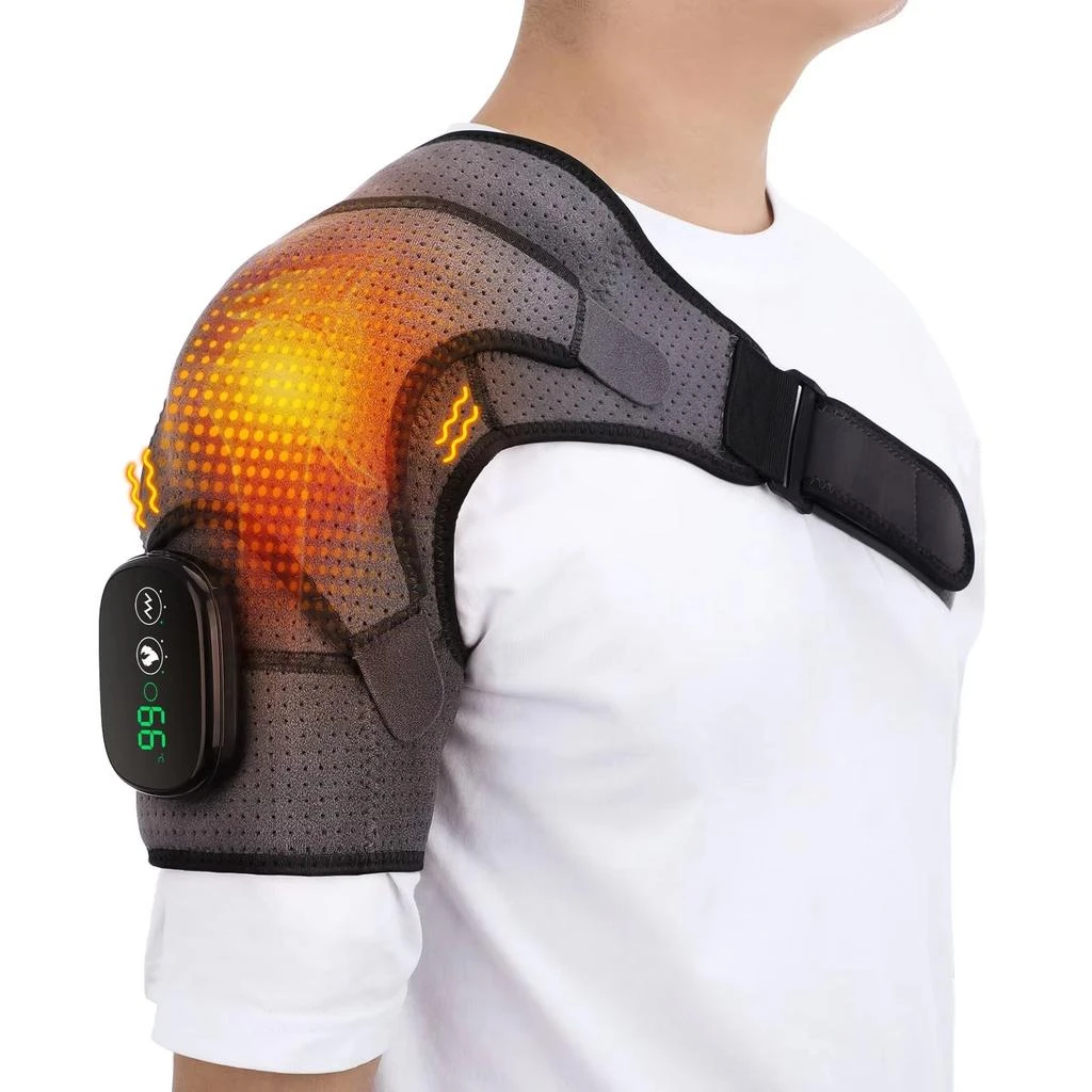 ERUULE Electric Heating Shoulder Massage Brace with Adjustable Heating for Arm Muscle Relaxation 1