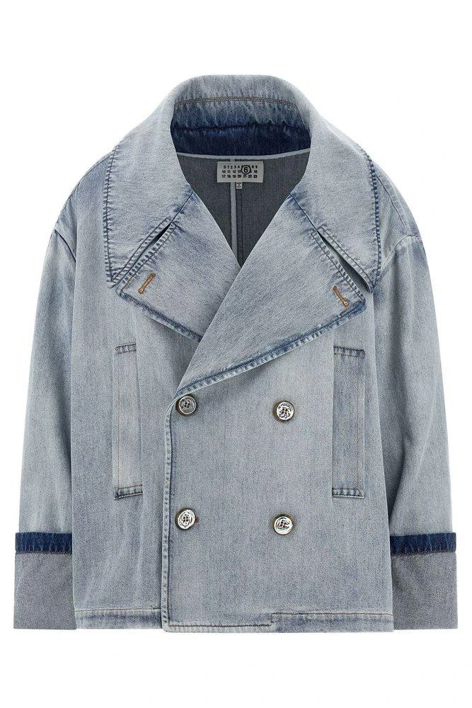 MM6 MM6 Maison Margiela Double-Breasted Denim Jacket