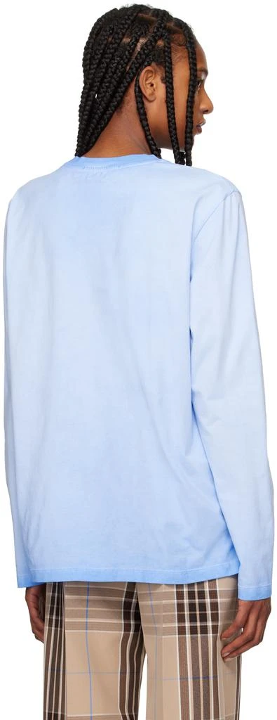 MSGM Blue Faded Long Sleeve T-Shirt 3