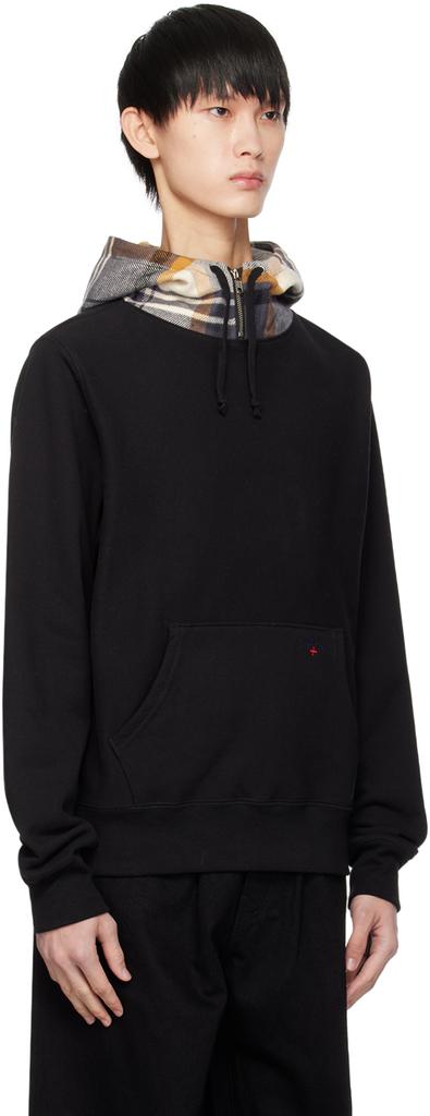 Noah Black Drawstring Hoodie