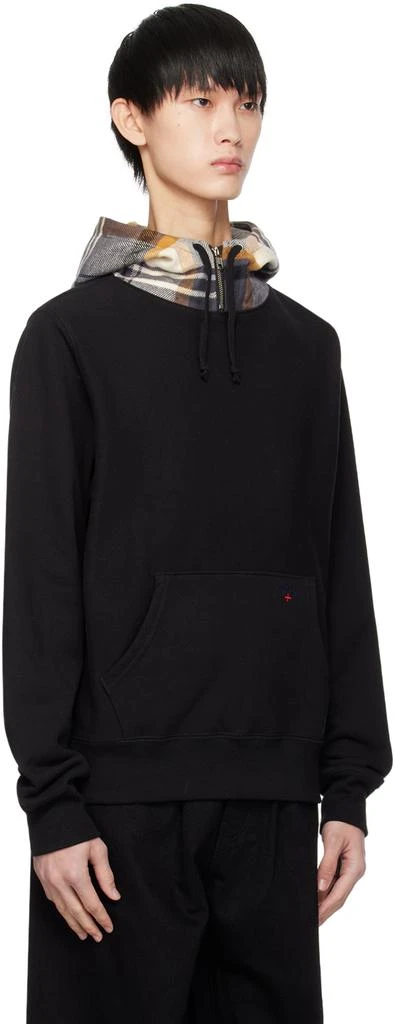 Noah Black Drawstring Hoodie 2