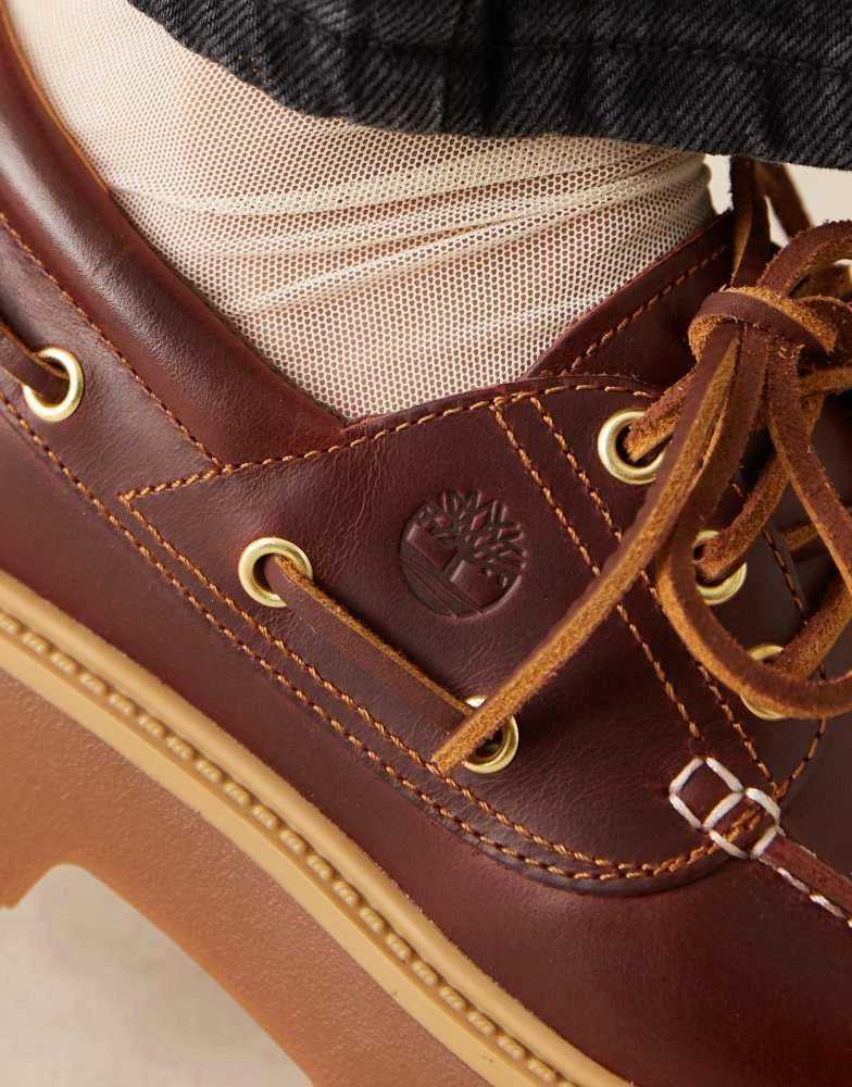 Shop Timberland Stone Street platform 3 eye boat shoes in burgundy full  grain leather on Sale at BeyondStyle  Get 25% Off Timberland Stone Street  platform 3 eye boat shoes in burgundy