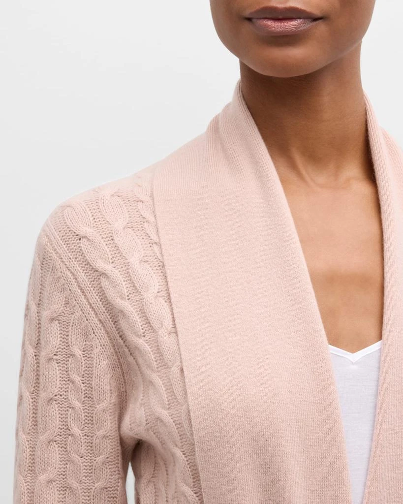 Neiman Marcus Cashmere Cable-Knit Robe 6