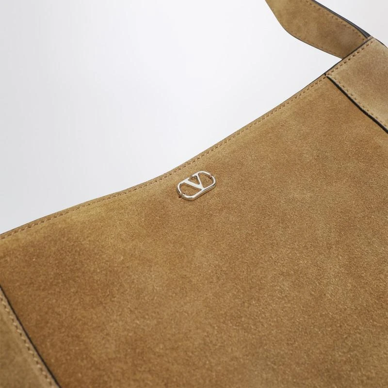 Valentino Beige Nellcôte bag in suede with fringes 6