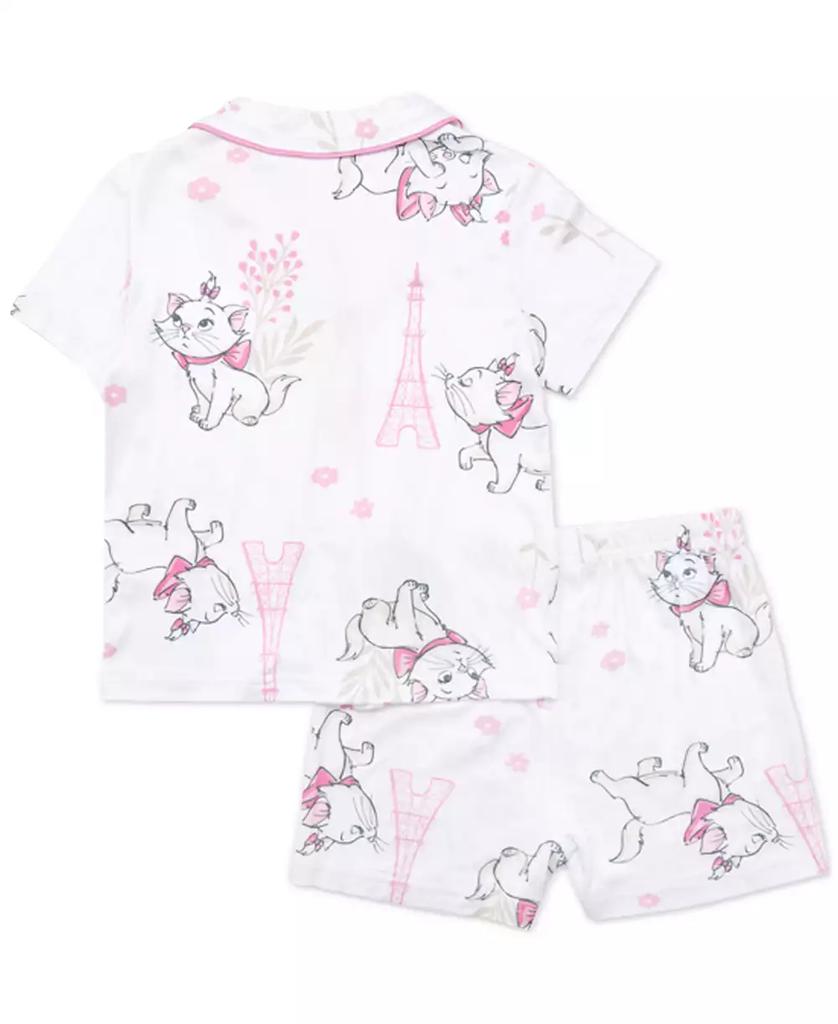 AME Toddler Girls Adorable Marie Short Coat Pajamas, 2 Piece Set