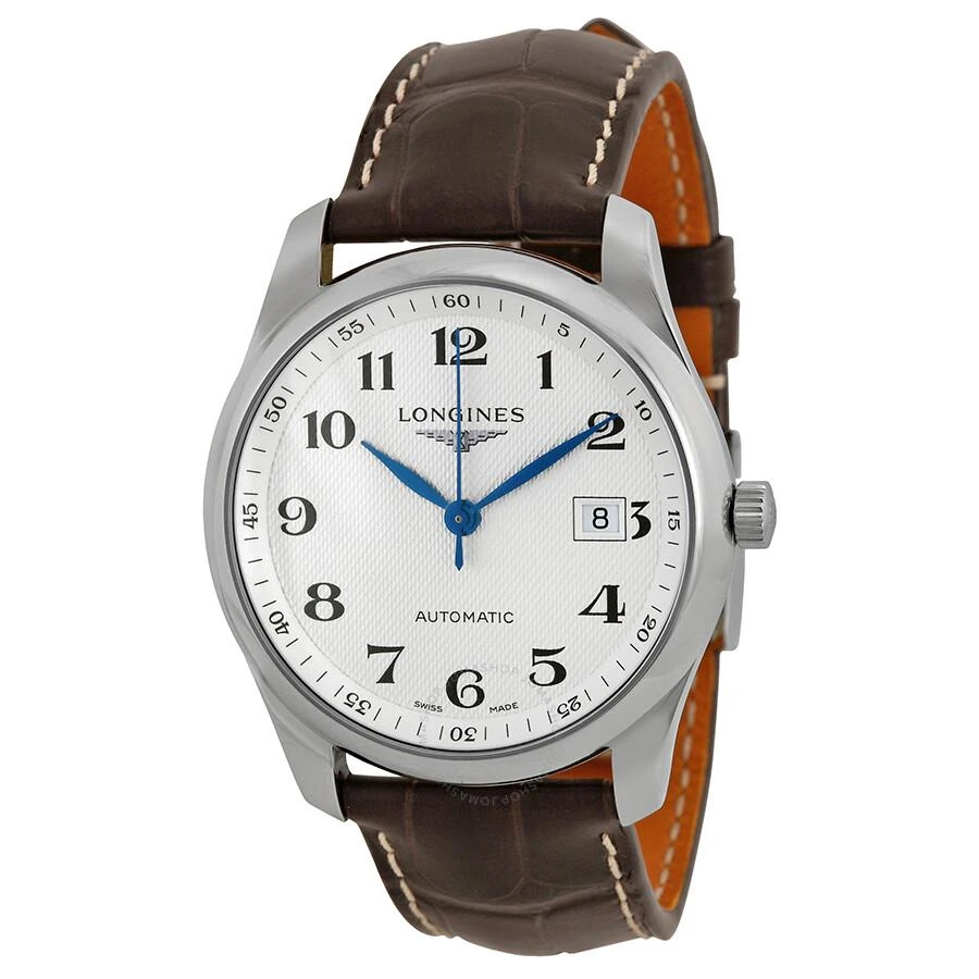 Longines Master Automatic Silver Dial Brown Leather Watch L27934783 1