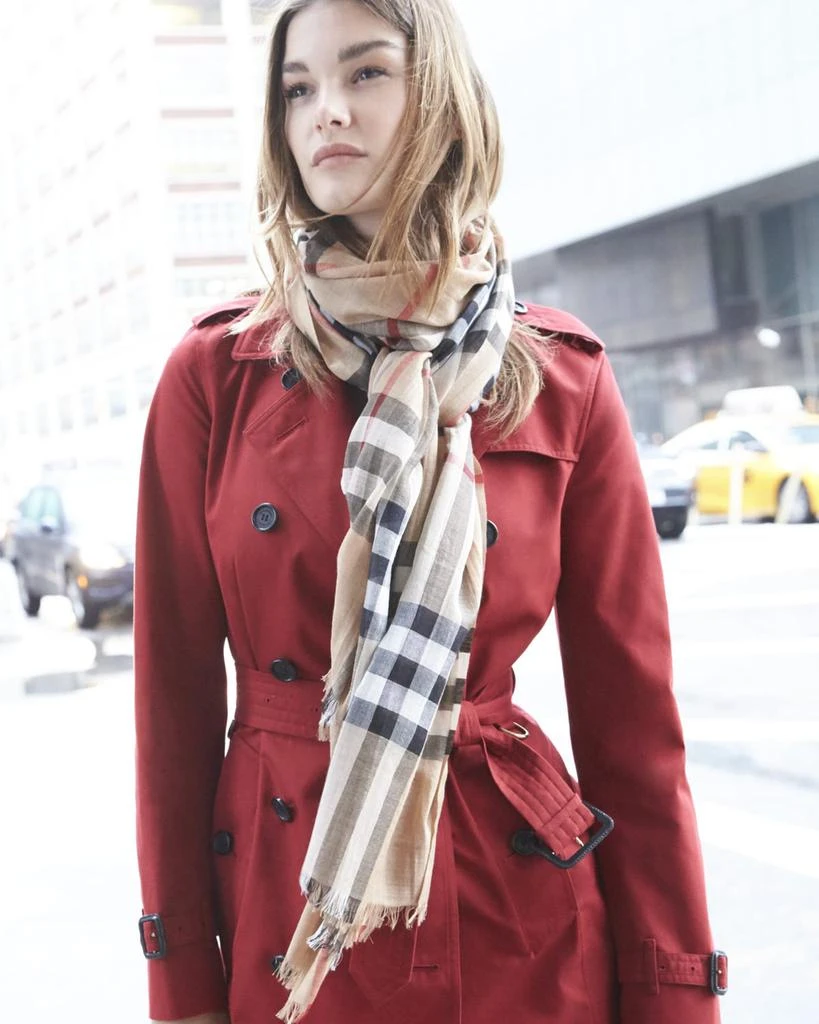 Burberry Giant Check Gauze Scarf 2