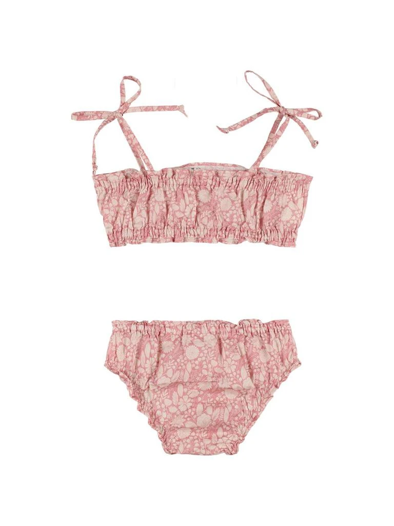 BABE & TESS Printed Cotton Blend Poplin Bikini 2