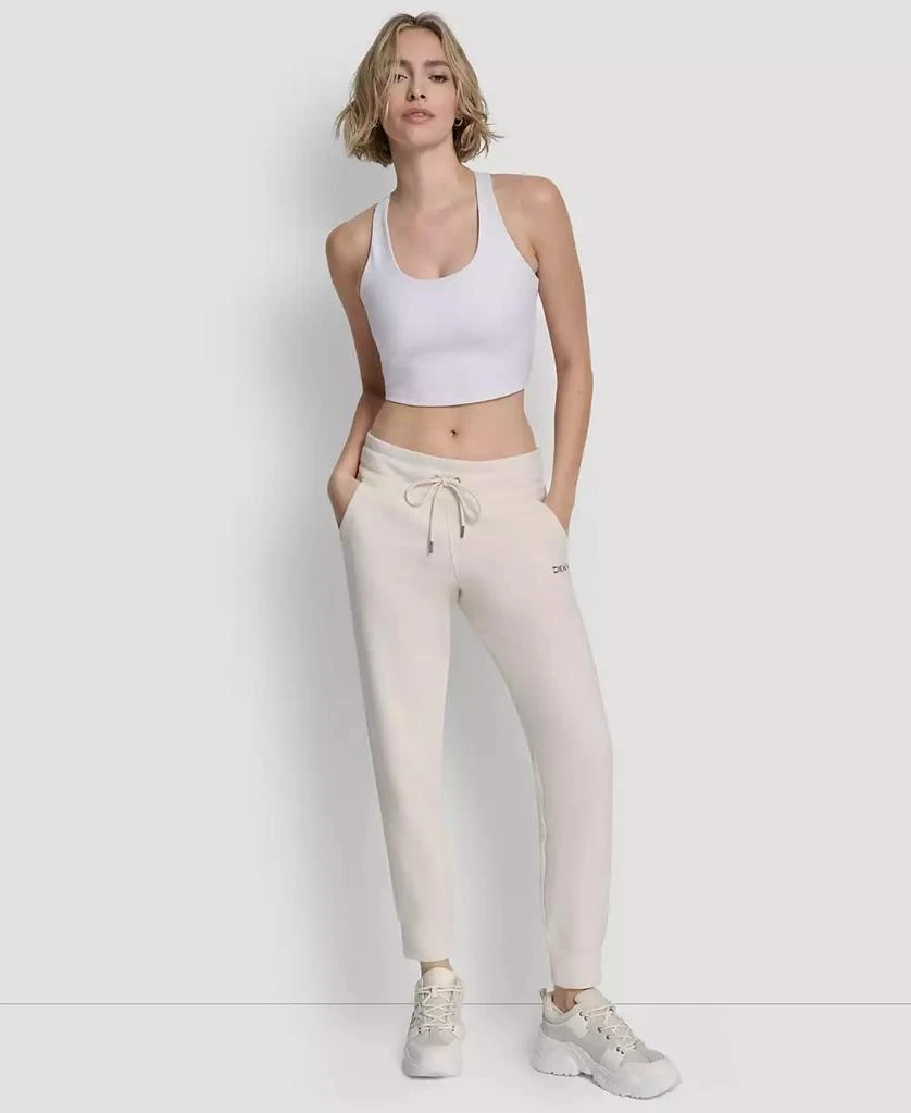 DKNY Women's Metallic Bubble Slim Fit Jogger Pants 2